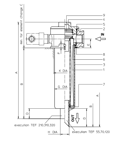 Permanent magnet magnetic filter (tank top)